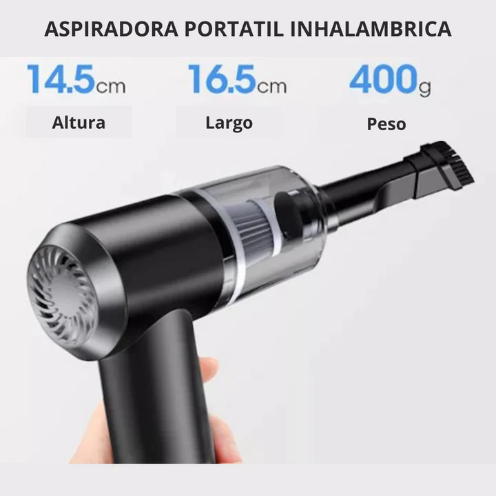 Aspiradora AspiraTodo Inalámbrica Recargable por USB